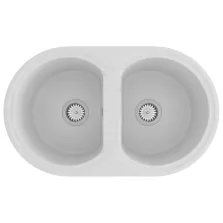 vidaXL Konyhai mosogató Fehér 78 x 47 x 20.5 cm Gránit