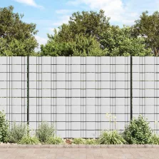   vidaXL 4 db fehér PVC kerti árnyékoló kerítés 35 x 0,19 m