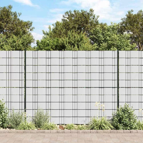 vidaXL 4 db fehér PVC kerti árnyékoló kerítés 35 x 0,19 m
