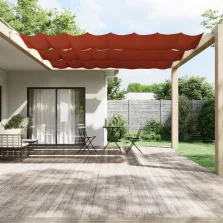   vidaXL terrakotta oxford-szövet függőleges napellenző 140 x 800 cm