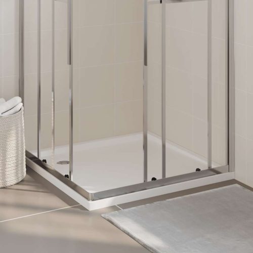 vidaXL négyzet alakú ABS zuhanytálca 90 x 90 cm