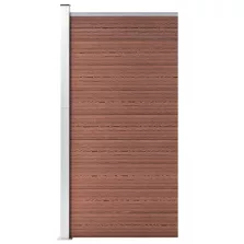 vidaXL barna WPC kerítéspanel 95 x 186 cm
