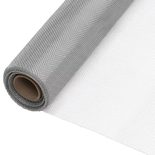 vidaXL ezüstszínű rozsdamentes acélháló 60 x 500 cm