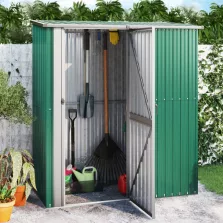   vidaXL zöld horganyzott acél kerti fészer 180,5 x 97 x 209,5 cm