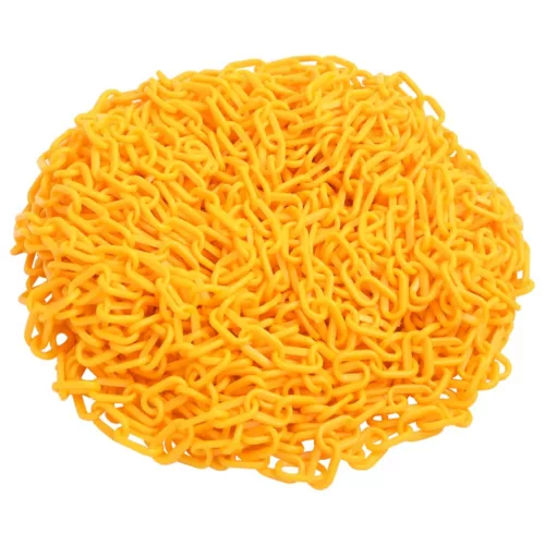 vidaXL sárga műanyag figyelmeztetőlánc 100 m Ø8 mm