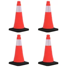   vidaXL 4 db nehéz talapzatú fényvisszaverő közlekedési bója 50 cm