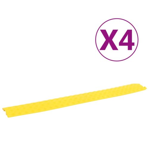 vidaXL 4 db sárga kábeltaposó 98,5 cm