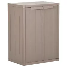   vidaXL barna PP fahatású kerti tárolószekrény 65 x 45 x 88 cm
