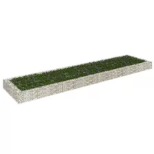   vidaXL horganyzott acél gabion magaságyás 400 x 100 x 20 cm