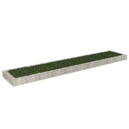 vidaXL horganyzott acél gabion magaságyás 500 x 100 x 20 cm