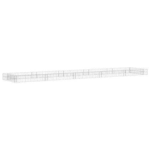 vidaXL horganyzott acél gabion magaságyás 500 x 100 x 20 cm