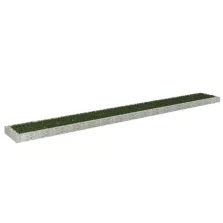   vidaXL horganyzott acél gabion magaságyás 800 x 100 x 20 cm