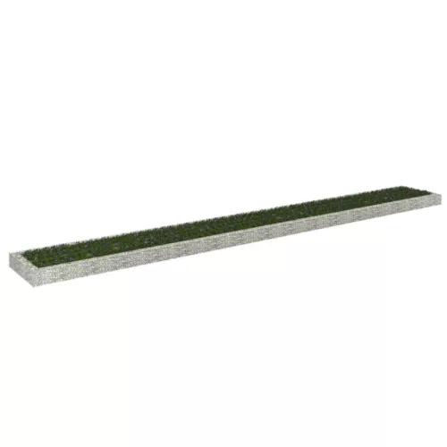 vidaXL horganyzott acél gabion magaságyás 800 x 100 x 20 cm