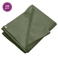 vidaXL zöld HDPE takaróponyva 260 g/m² 8 x 10 m