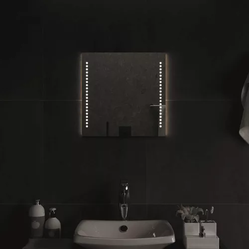 vidaXL LED-es fürdőszobatükör 40x40 cm