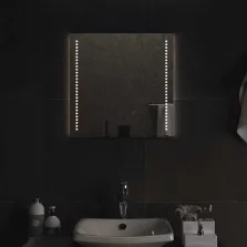 vidaXL LED-es fürdőszobatükör 50x50 cm