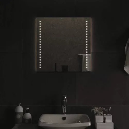 vidaXL LED-es fürdőszobatükör 50x50 cm