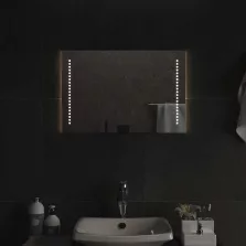 vidaXL LED-es fürdőszobatükör 60x40 cm