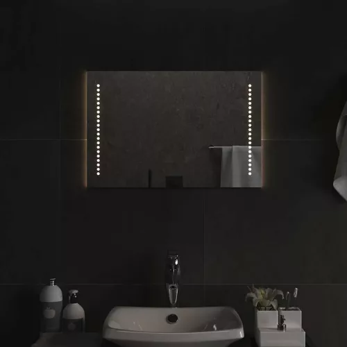 vidaXL LED-es fürdőszobatükör 60x40 cm