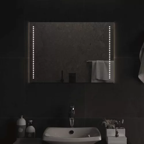 vidaXL LED-es fürdőszobatükör 70x50 cm