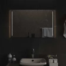 vidaXL LED-es fürdőszobatükör 80 x 50 cm