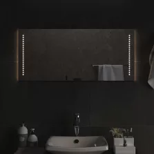 vidaXL LED-es fürdőszobatükör 90x40 cm