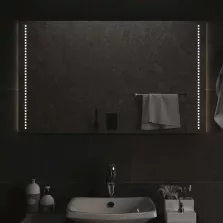 vidaXL LED-es fürdőszobatükör 100x60 cm