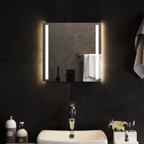 vidaXL LED-es fürdőszobatükör 40x40 cm
