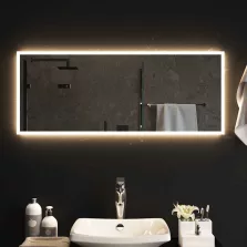 vidaXL LED-es fürdőszobatükör 100x40cm