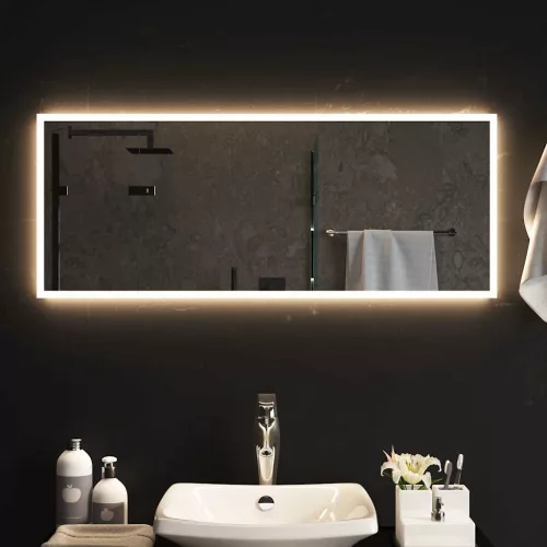 vidaXL LED-es fürdőszobatükör 100x40cm