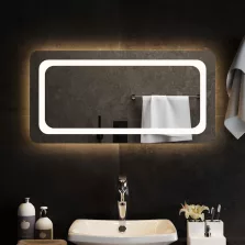 vidaXL LED-es fürdőszobatükör 80 x 40 cm