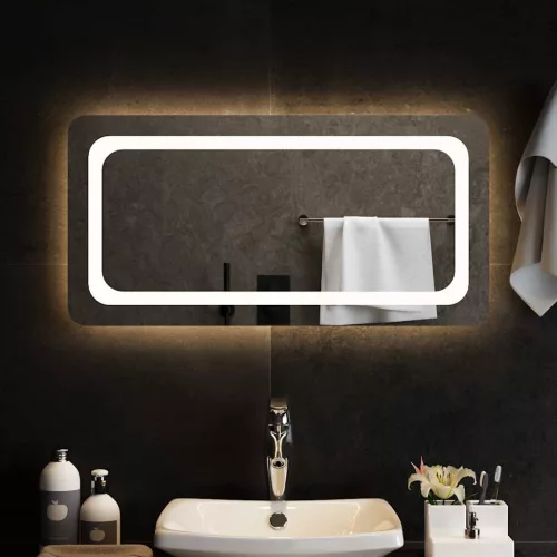 vidaXL LED-es fürdőszobatükör 80 x 40 cm