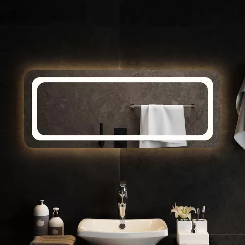 vidaXL LED-es fürdőszobatükör 100x40cm
