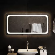 vidaXL LED-es fürdőszobatükör 100x50 cm