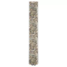   vidaXL kör alakú horganyzott acél gabion oszlop Ø30 x 200 cm