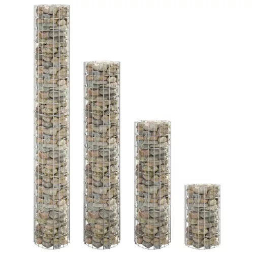 vidaXL 4 db kör alakú gabion magaságyás Ø30 x 50 / 100 / 150 / 200 cm