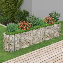 vidaXL horganyzott vas gabion magaságyás 260 x 50 x 50 cm