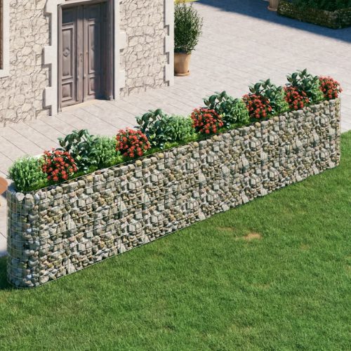 vidaXL horganyzott vas gabion magaságyás 540x50x100 cm