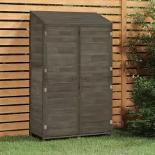   vidaXL antracit tömör fenyőfa kerti fészer 102x52x174,5 cm