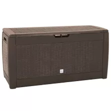   vidaXL barna polipropilén kerti tárolóláda 119 x 48 x 60 cm