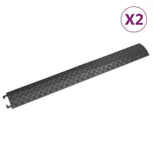 vidaXL 2 db fekete kábeltaposó 98,5 cm