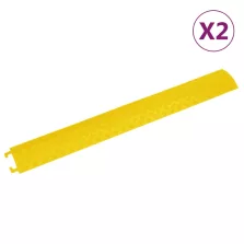 vidaXL 2 db sárga kábeltaposó 98,5 cm
