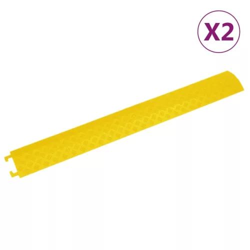 vidaXL 2 db sárga kábeltaposó 98,5 cm