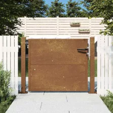 vidaXL corten acél kerti kapu 105 x 80 cm