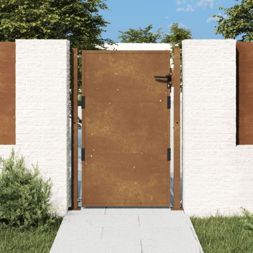 vidaXL corten acél kerti kapu 105 x 130 cm