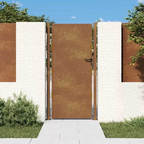 vidaXL Corten acél kerti kapu 100x200 cm