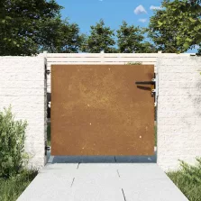 vidaXL corten acél kerti kapu 85 x 75 cm