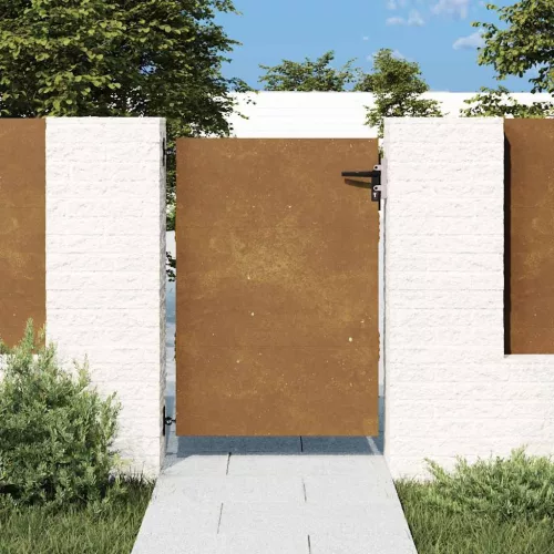 vidaXL corten acél kerti kapu 85 x 125 cm