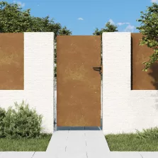 vidaXL corten acél kerti kapu 85 x 200 cm