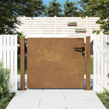 vidaXL Corten acél kerti kapu 100x100 cm